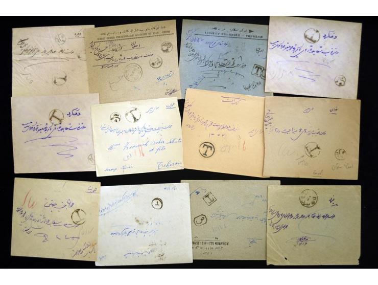 1916/24, Sanduq Handstamps, approximately 66 covers bearing handstamps from a variety of different Persian cities, several ot