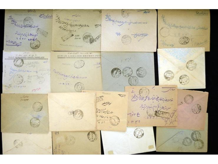 1923/25, Pre-Paid handstamps, approximately 146 covers with various pre-paid postage markings, a variety of different city ma