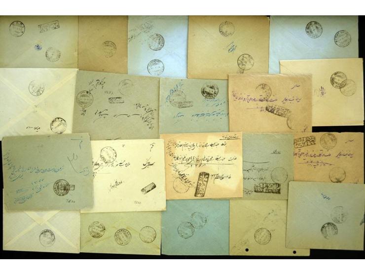 1923/25, Pre-Paid handstamps, approximately 146 covers with various pre-paid postage markings, a variety of different city ma