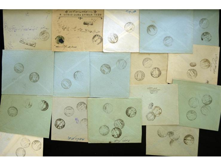 1923/25, Pre-Paid handstamps, approximately 146 covers with various pre-paid postage markings, a variety of different city ma