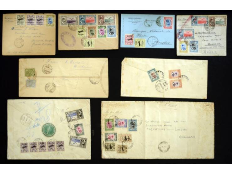 1928/36, air mail, about 260 covers including high value frankings, 'Scipio' crash cover, etc.; interesting lot
 
 