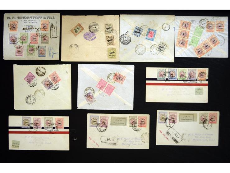 1928/36, air mail, about 260 covers including high value frankings, 'Scipio' crash cover, etc.; interesting lot
 
 