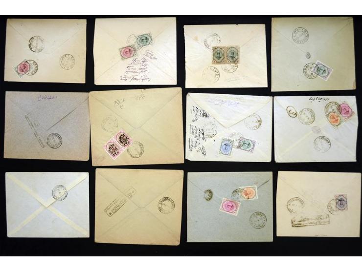 1916/1917, Russian Military Censor, 30 covers bearing the black rectangular Russian Military censor marking, scarce marking, 