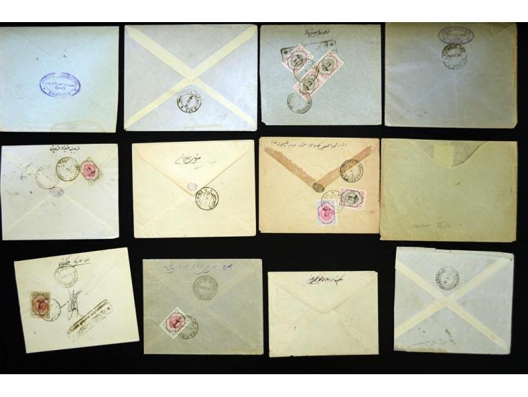 1916/1917, Russian Military Censor, 30 covers bearing the black rectangular Russian Military censor marking, scarce marking, 