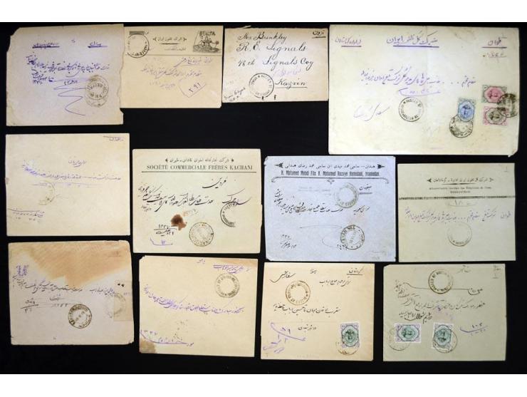 1917/1918, British Military Censor, 27 covers bearing the round British Military censor marking, most in black but several in