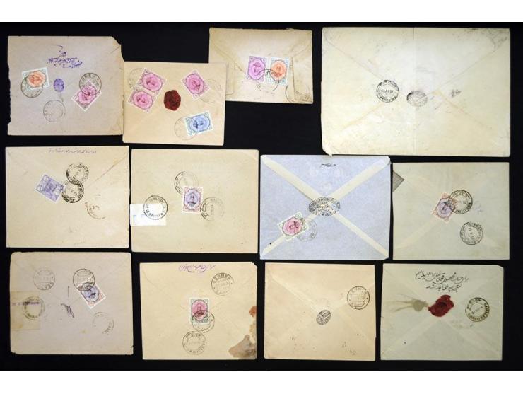 1917/1918, British Military Censor, 27 covers bearing the round British Military censor marking, most in black but several in