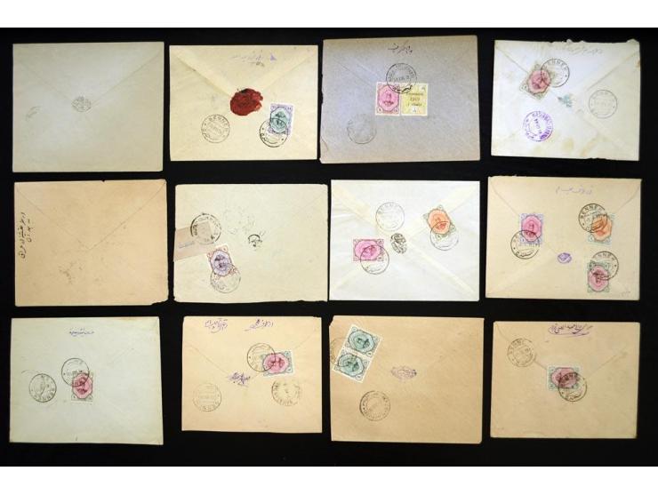 1917/1918, British Military Censor, 27 covers bearing the round British Military censor marking, most in black but several in