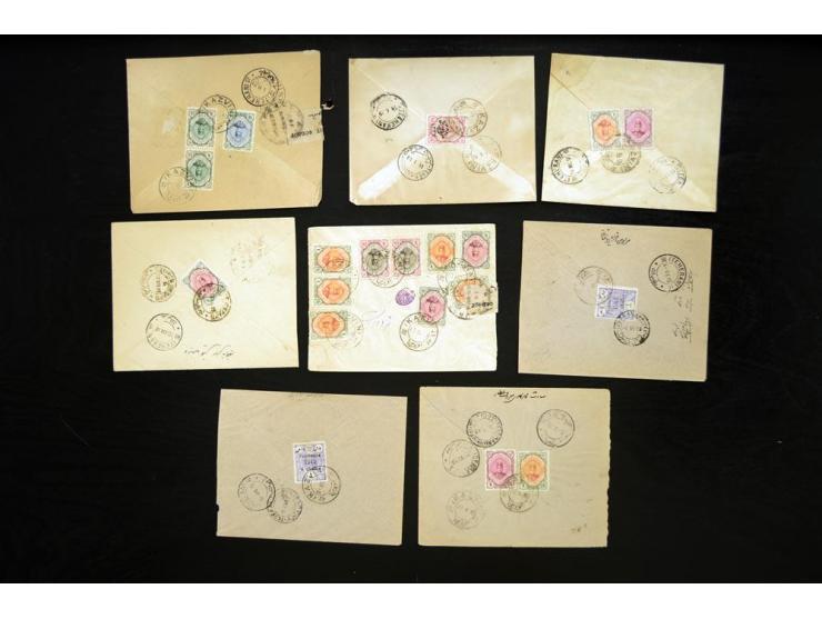 1918/1919, Dunster-force Censors, 55 covers bearing the black circular Dunsterforce censor marking, scarce on cover, most in 