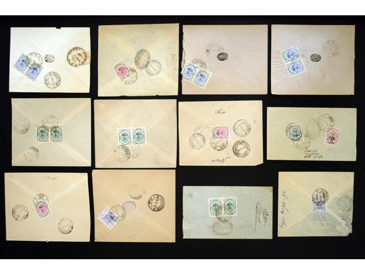 1918/1919, Dunster-force Censors, 55 covers bearing the black circular Dunsterforce censor marking, scarce on cover, most in 