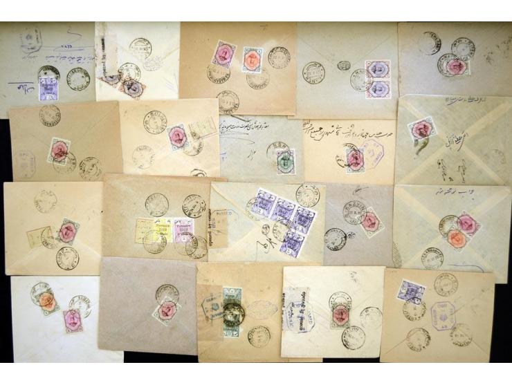 1919/1920, British Oblong Octagon censors, approximately 74 covers bearing the British Oblong Octagon censor marking, includi