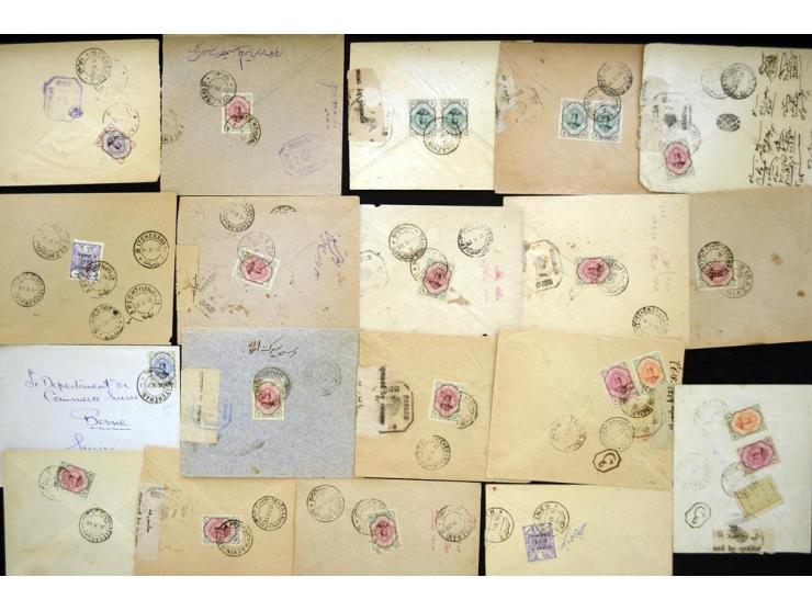 1919/1920, British Oblong Octagon censors, approximately 74 covers bearing the British Oblong Octagon censor marking, includi