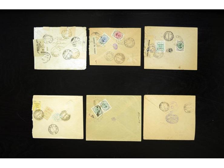 1919/1920, British Oblong Octagon censors, approximately 74 covers bearing the British Oblong Octagon censor marking, includi