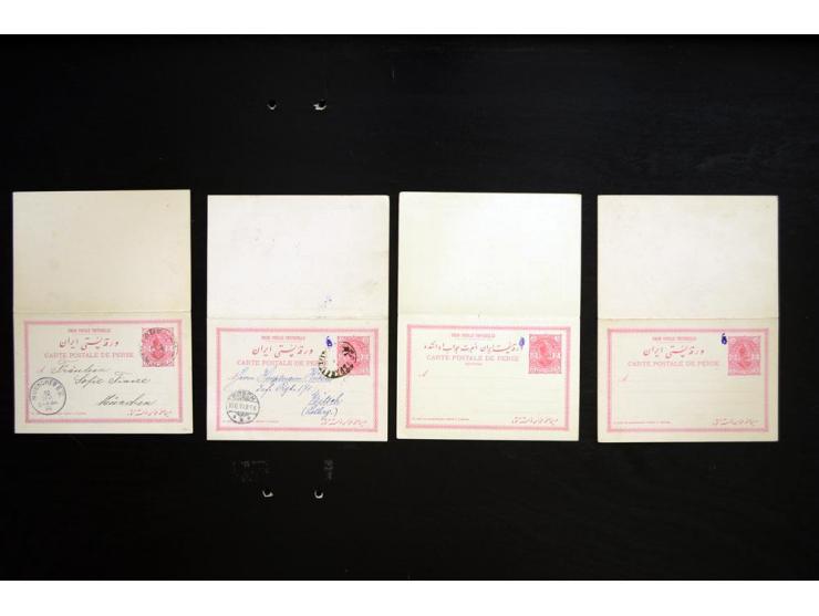 ca.1891/1906, approximately 240 postal stationery cards, mostly used but some unused, also includes used and unused postal re