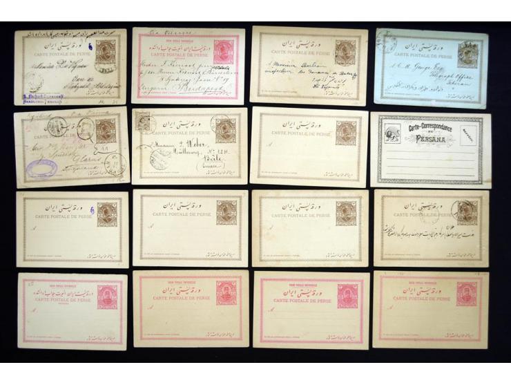 ca.1891/1906, approximately 240 postal stationery cards, mostly used but some unused, also includes used and unused postal re