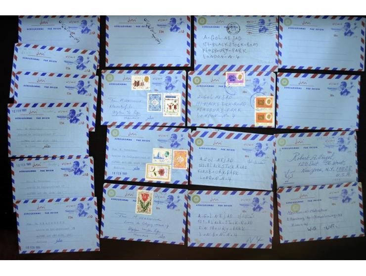 1956/80 (ca.), about 240 aerogrammes, unused and used, includin some better items