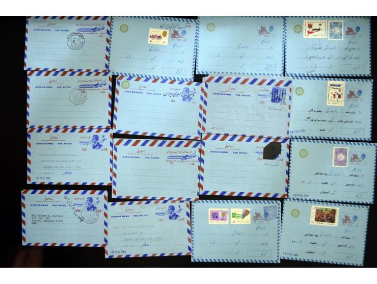 1956/80 (ca.), about 240 aerogrammes, unused and used, includin some better items