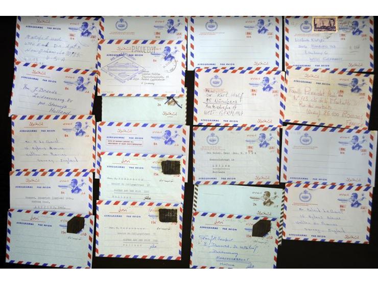 1956/80 (ca.), about 240 aerogrammes, unused and used, includin some better items