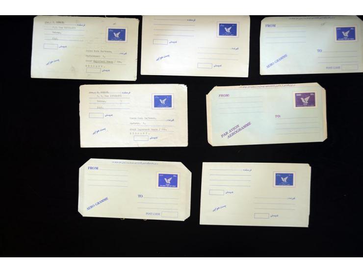 1956/80 (ca.), about 240 aerogrammes, unused and used, includin some better items