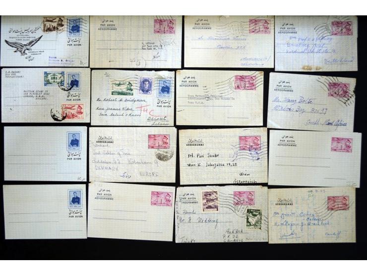 1956/80 (ca.), about 240 aerogrammes, unused and used, includin some better items