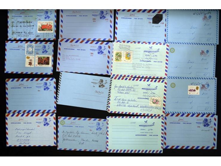 1956/80 (ca.), about 240 aerogrammes, unused and used, includin some better items