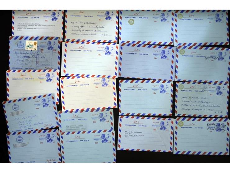 1956/80 (ca.), about 240 aerogrammes, unused and used, includin some better items