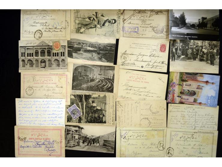 1905/ca.1920s, Picture Postcards, approximately 90 postcards of Persia, many showing street and city views as well as people,