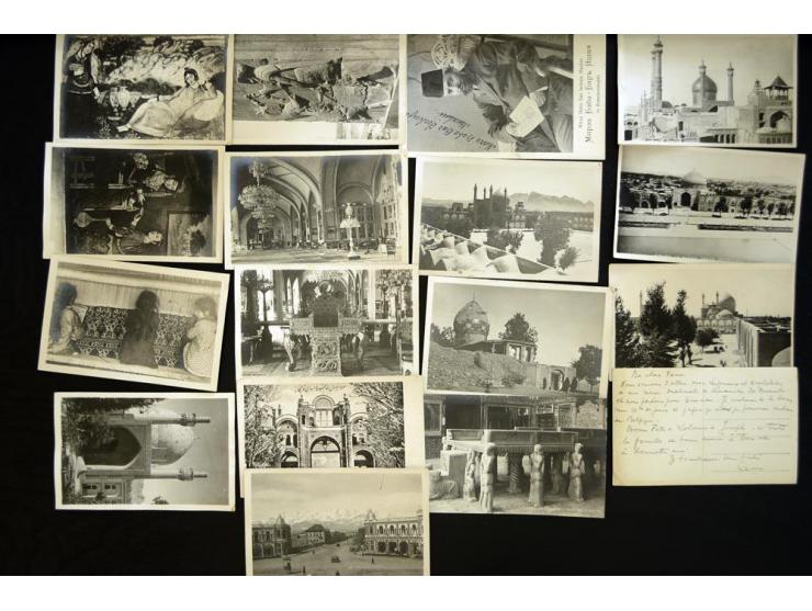 1905/ca.1920s, Picture Postcards, approximately 90 postcards of Persia, many showing street and city views as well as people,