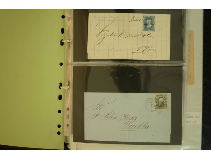 1856/1923, Posten Briefe, Briefteile und viele Ganzsachen, die Briefe und Briefteile alle sign. A. Diena