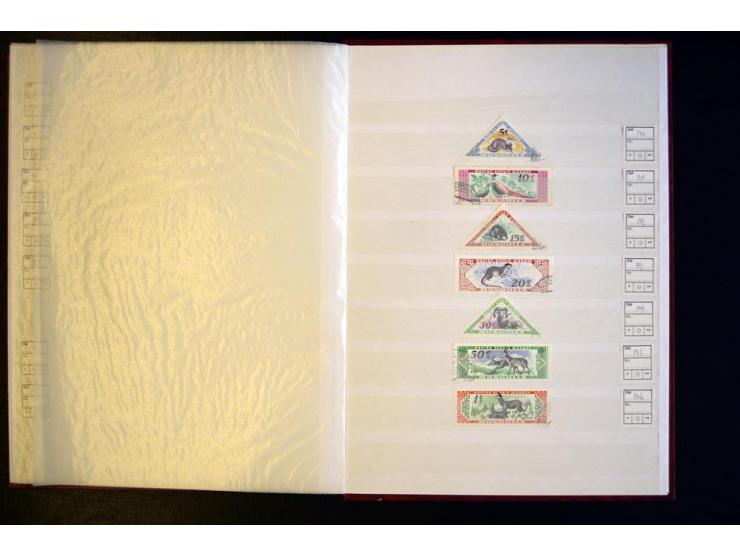 1924/59, ungebrauchte und gestempelte Sammlung mit Doubletten im Einsteckbuch, dabei Mi.-Nr. 14a (Mi. 600,-) und Mi.-Nr. 22, 