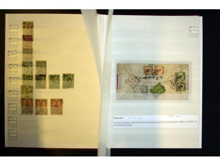 1924/59, ungebrauchte und gestempelte Sammlung mit Doubletten im Einsteckbuch, dabei Mi.-Nr. 14a (Mi. 600,-) und Mi.-Nr. 22, 