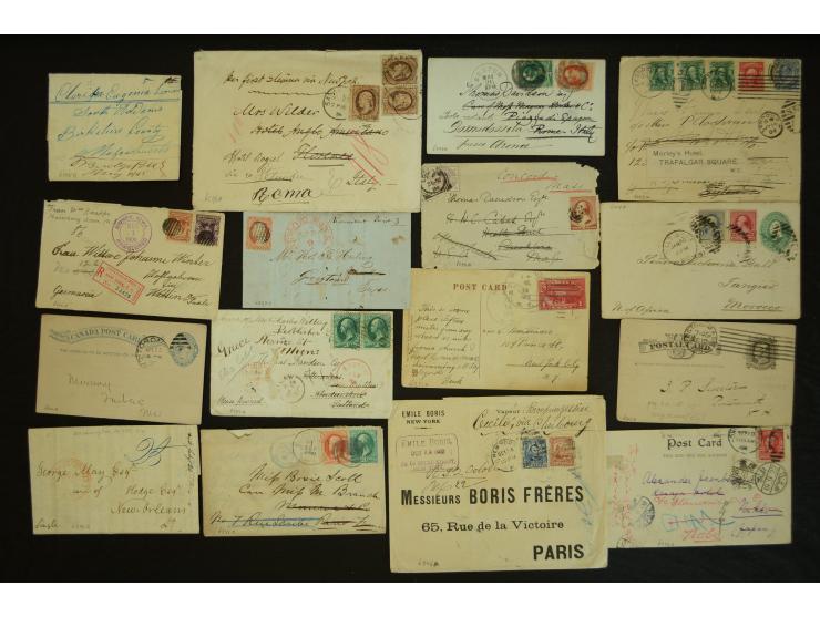 1835/1940 (ca.), umfangreicher Posten ab Vorphila mit ca. 140 Briefen, Karten und Ganzsachen, dabei sehr viel Retou-Post inkl