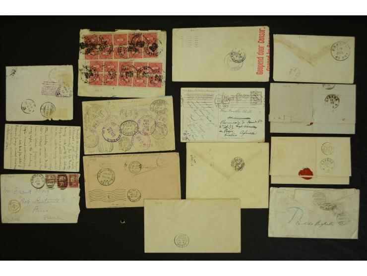 1835/1940 (ca.), umfangreicher Posten ab Vorphila mit ca. 140 Briefen, Karten und Ganzsachen, dabei sehr viel Retou-Post inkl