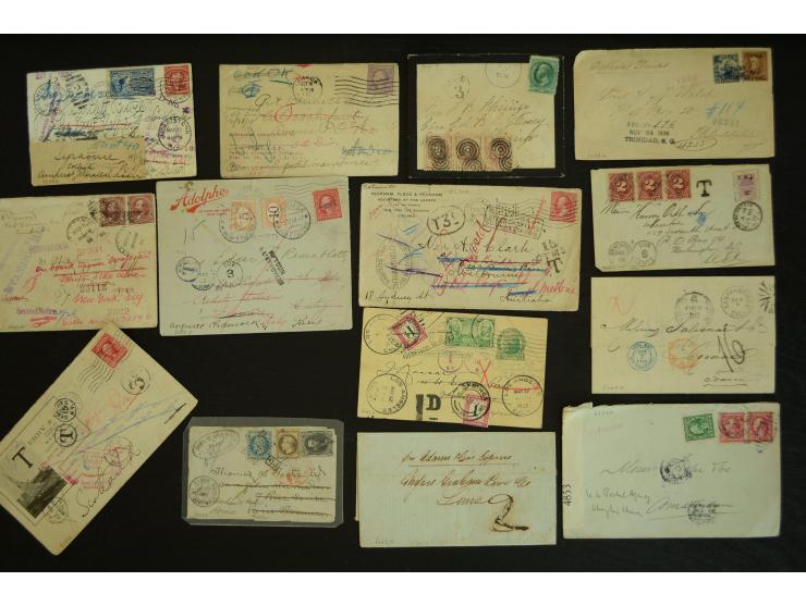 1835/1940 (ca.), umfangreicher Posten ab Vorphila mit ca. 140 Briefen, Karten und Ganzsachen, dabei sehr viel Retou-Post inkl