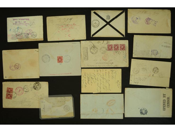 1835/1940 (ca.), umfangreicher Posten ab Vorphila mit ca. 140 Briefen, Karten und Ganzsachen, dabei sehr viel Retou-Post inkl