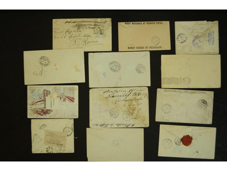1835/1940 (ca.), umfangreicher Posten ab Vorphila mit ca. 140 Briefen, Karten und Ganzsachen, dabei sehr viel Retou-Post inkl