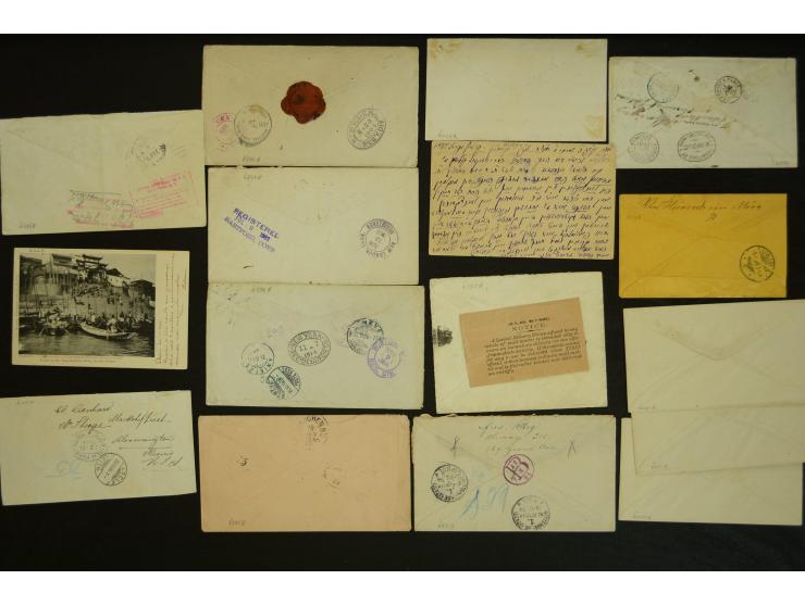 1835/1940 (ca.), umfangreicher Posten ab Vorphila mit ca. 140 Briefen, Karten und Ganzsachen, dabei sehr viel Retou-Post inkl