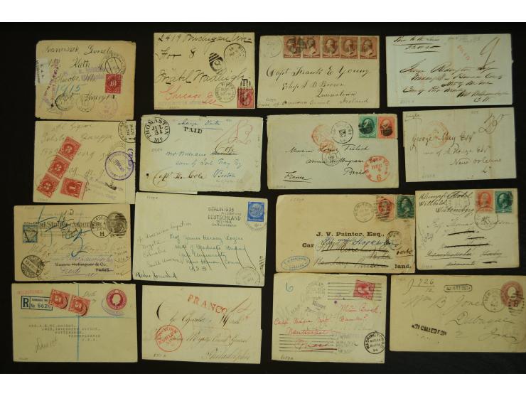 1835/1940 (ca.), umfangreicher Posten ab Vorphila mit ca. 140 Briefen, Karten und Ganzsachen, dabei sehr viel Retou-Post inkl