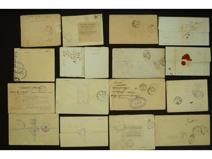 1835/1940 (ca.), umfangreicher Posten ab Vorphila mit ca. 140 Briefen, Karten und Ganzsachen, dabei sehr viel Retou-Post inkl