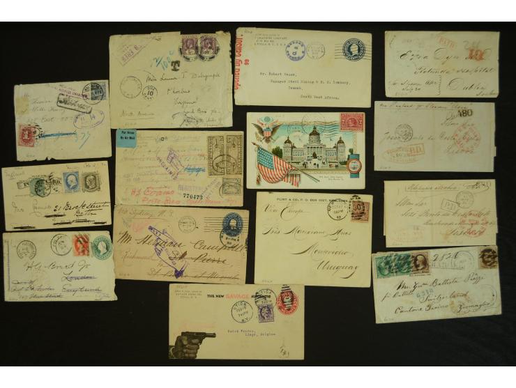 1835/1940 (ca.), umfangreicher Posten ab Vorphila mit ca. 140 Briefen, Karten und Ganzsachen, dabei sehr viel Retou-Post inkl