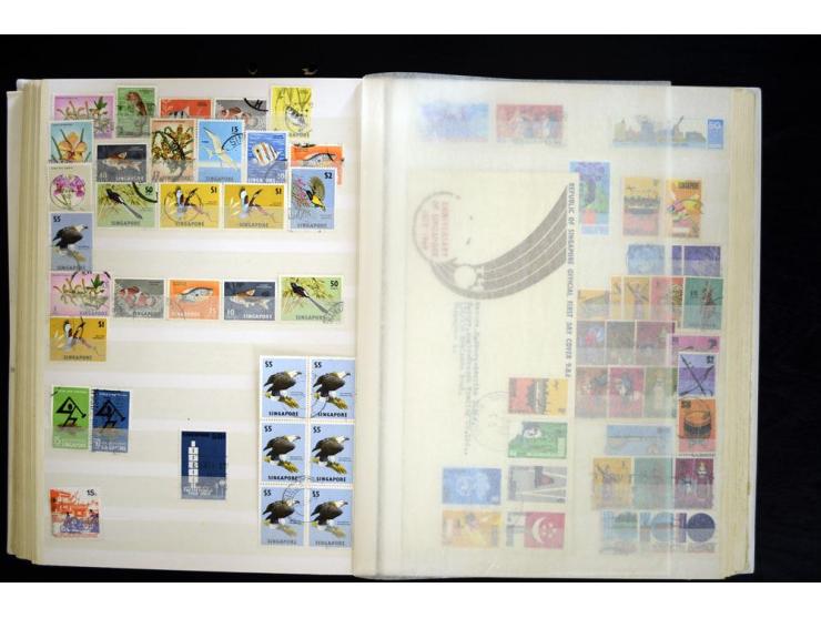 1870/1980, interessante Partie mit Teilsammlungen und Doubletten, Schwerpunkt Asien mit Thailand, China, Pakistan, Japan und 
