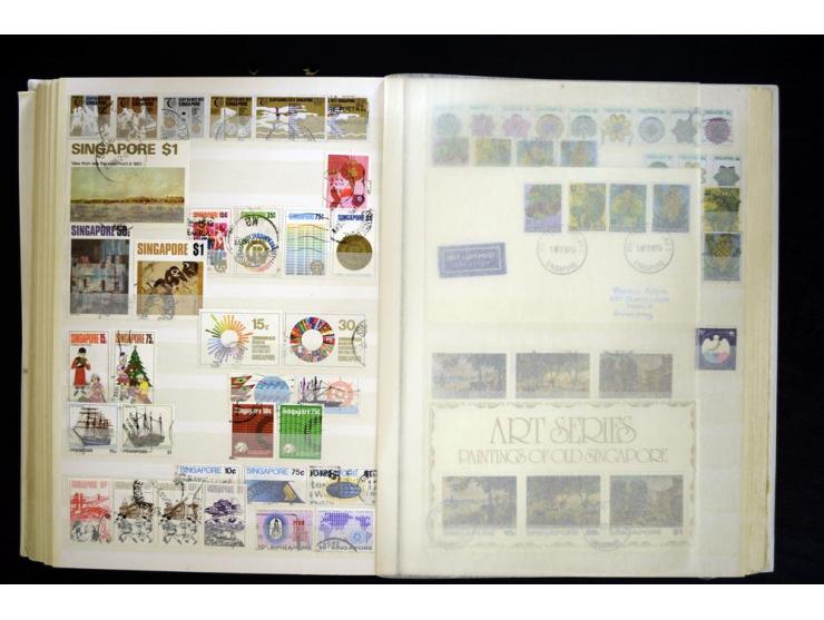 1870/1980, interessante Partie mit Teilsammlungen und Doubletten, Schwerpunkt Asien mit Thailand, China, Pakistan, Japan und 