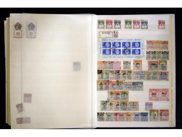 1870/1980, interessante Partie mit Teilsammlungen und Doubletten, Schwerpunkt Asien mit Thailand, China, Pakistan, Japan und 