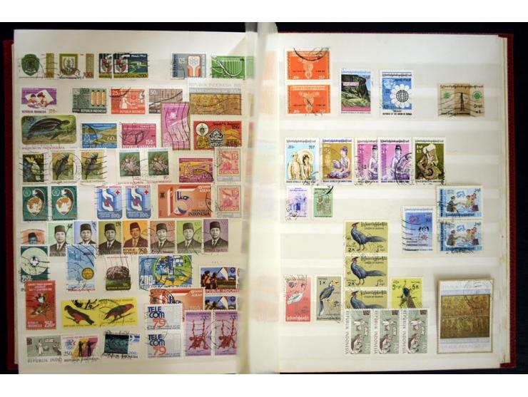 1870/1980, interessante Partie mit Teilsammlungen und Doubletten, Schwerpunkt Asien mit Thailand, China, Pakistan, Japan und 