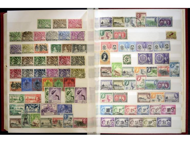 1870/1980, interessante Partie mit Teilsammlungen und Doubletten, Schwerpunkt Asien mit Thailand, China, Pakistan, Japan und 