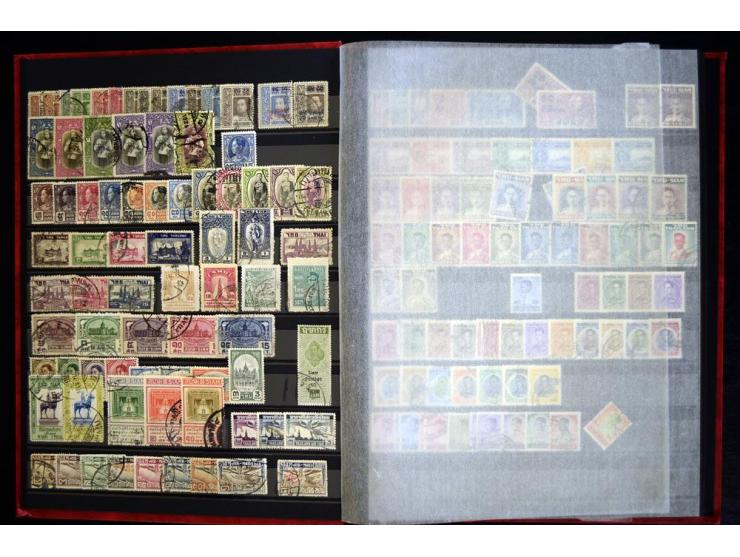 1870/1980, interessante Partie mit Teilsammlungen und Doubletten, Schwerpunkt Asien mit Thailand, China, Pakistan, Japan und 