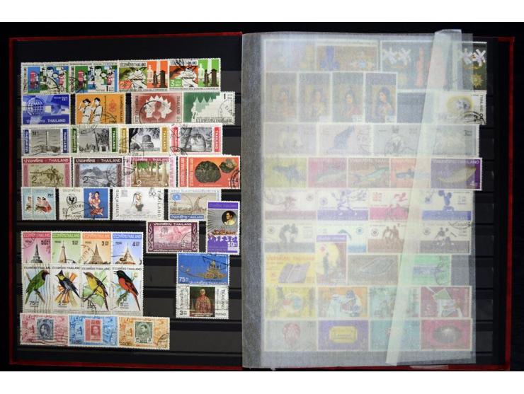1870/1980, interessante Partie mit Teilsammlungen und Doubletten, Schwerpunkt Asien mit Thailand, China, Pakistan, Japan und 