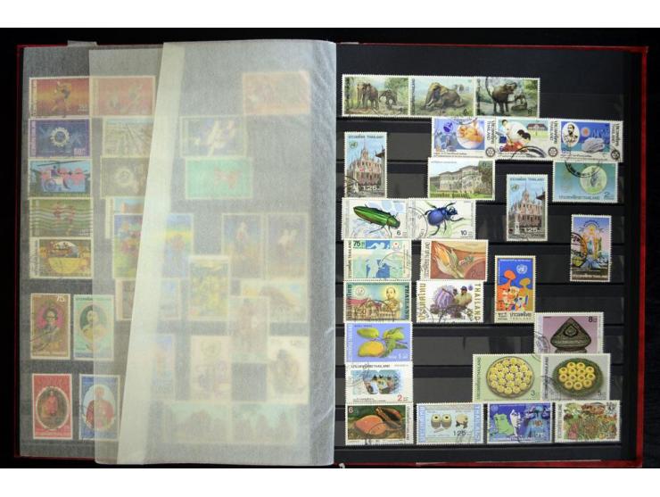 1870/1980, interessante Partie mit Teilsammlungen und Doubletten, Schwerpunkt Asien mit Thailand, China, Pakistan, Japan und 