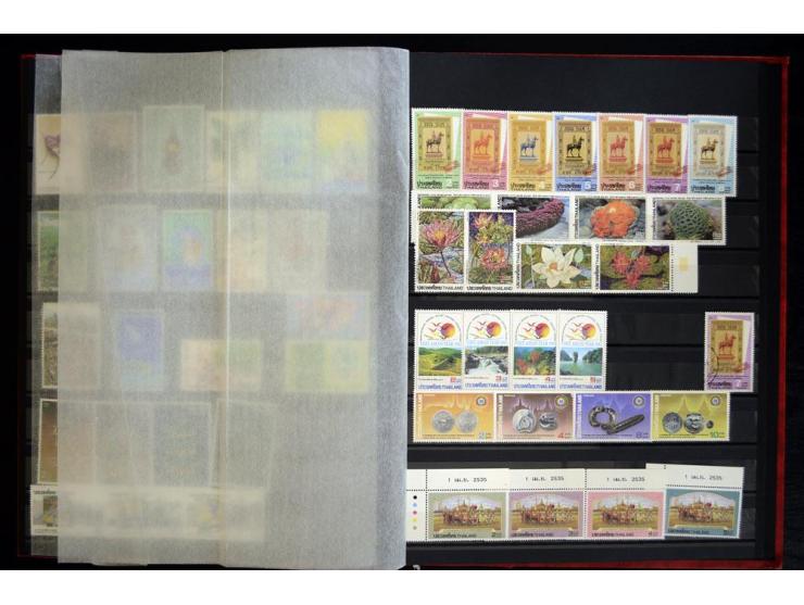 1870/1980, interessante Partie mit Teilsammlungen und Doubletten, Schwerpunkt Asien mit Thailand, China, Pakistan, Japan und 