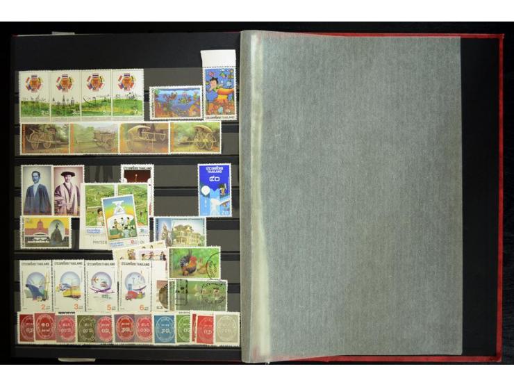 1870/1980, interessante Partie mit Teilsammlungen und Doubletten, Schwerpunkt Asien mit Thailand, China, Pakistan, Japan und 