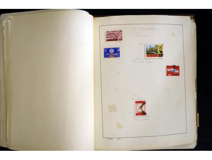 1870/1980, interessante Partie mit Teilsammlungen und Doubletten, Schwerpunkt Asien mit Thailand, China, Pakistan, Japan und 